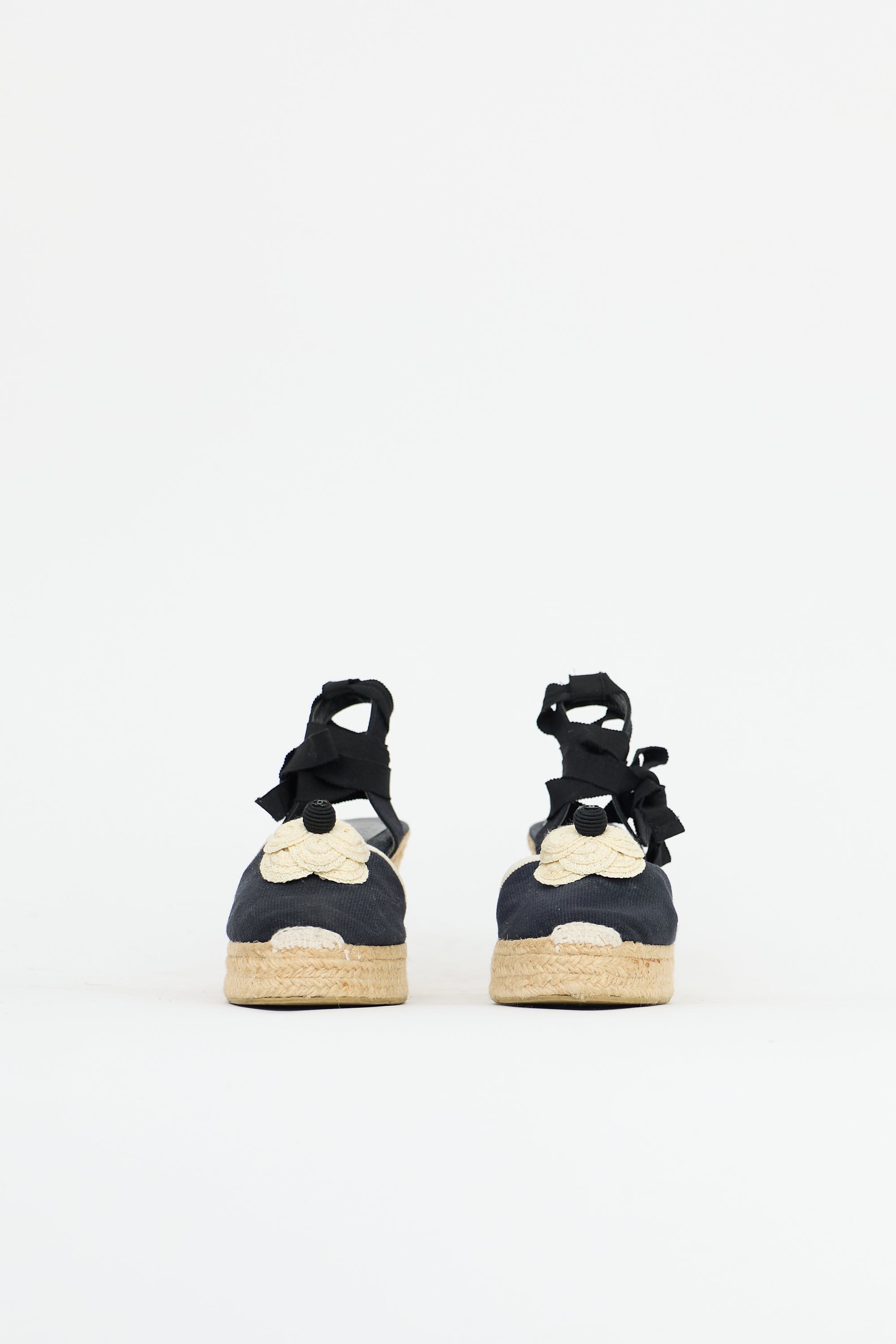 Chanel Camellia Espadrille Sandal