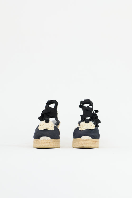 Chanel Camellia Espadrille Sandal