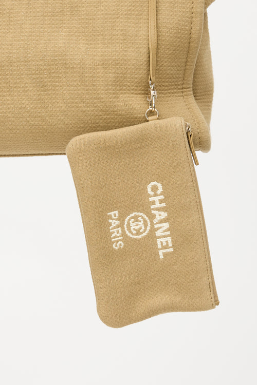 Chanel Canvas Large Deauville Tote Bag