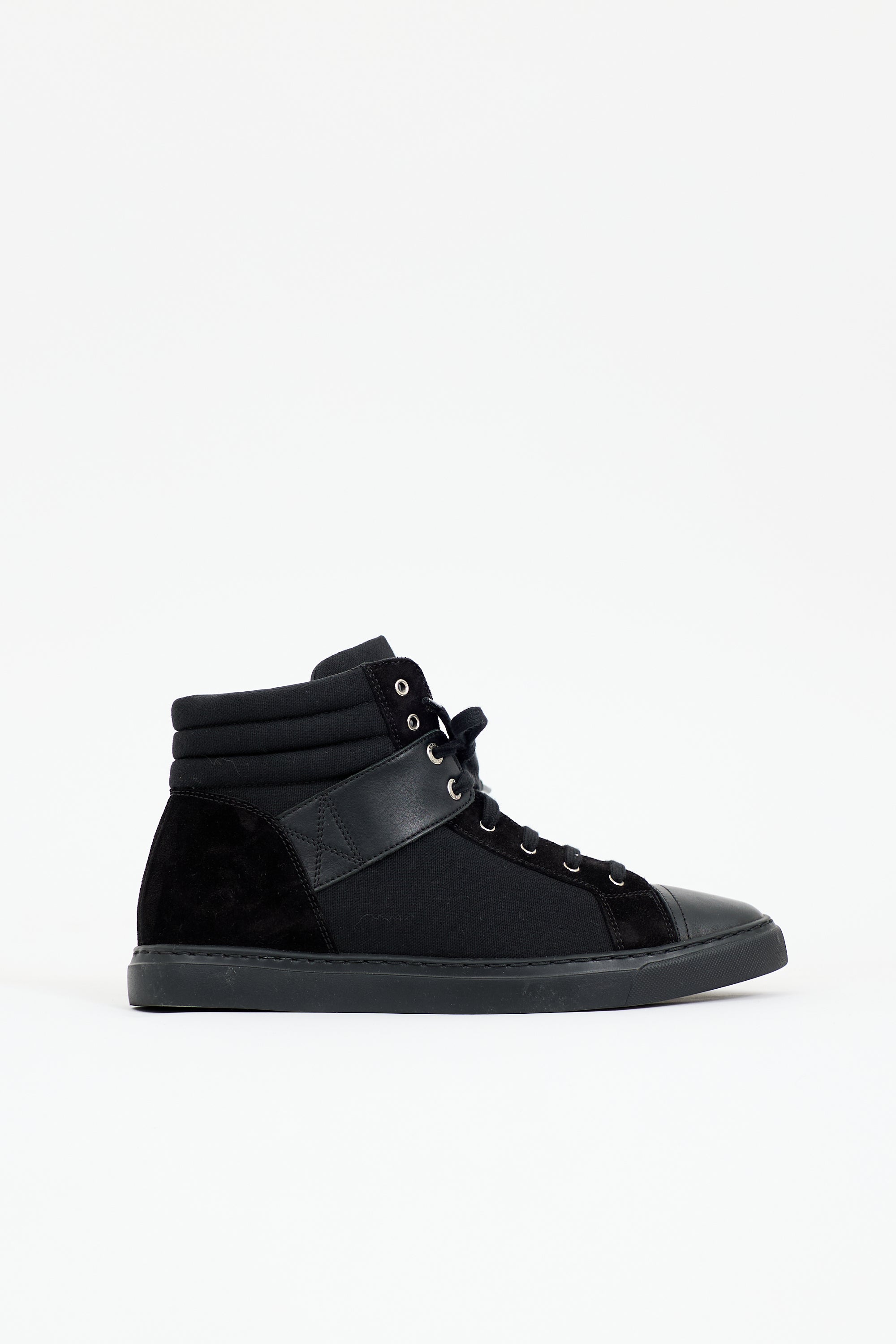 Chanel Canvas & Suede CC Sneaker