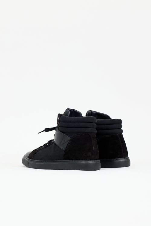 Chanel Canvas & Suede CC Sneaker