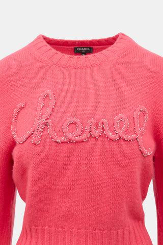 Chanel Pre-Fall 2020 Cashmere Embroidered Sweater