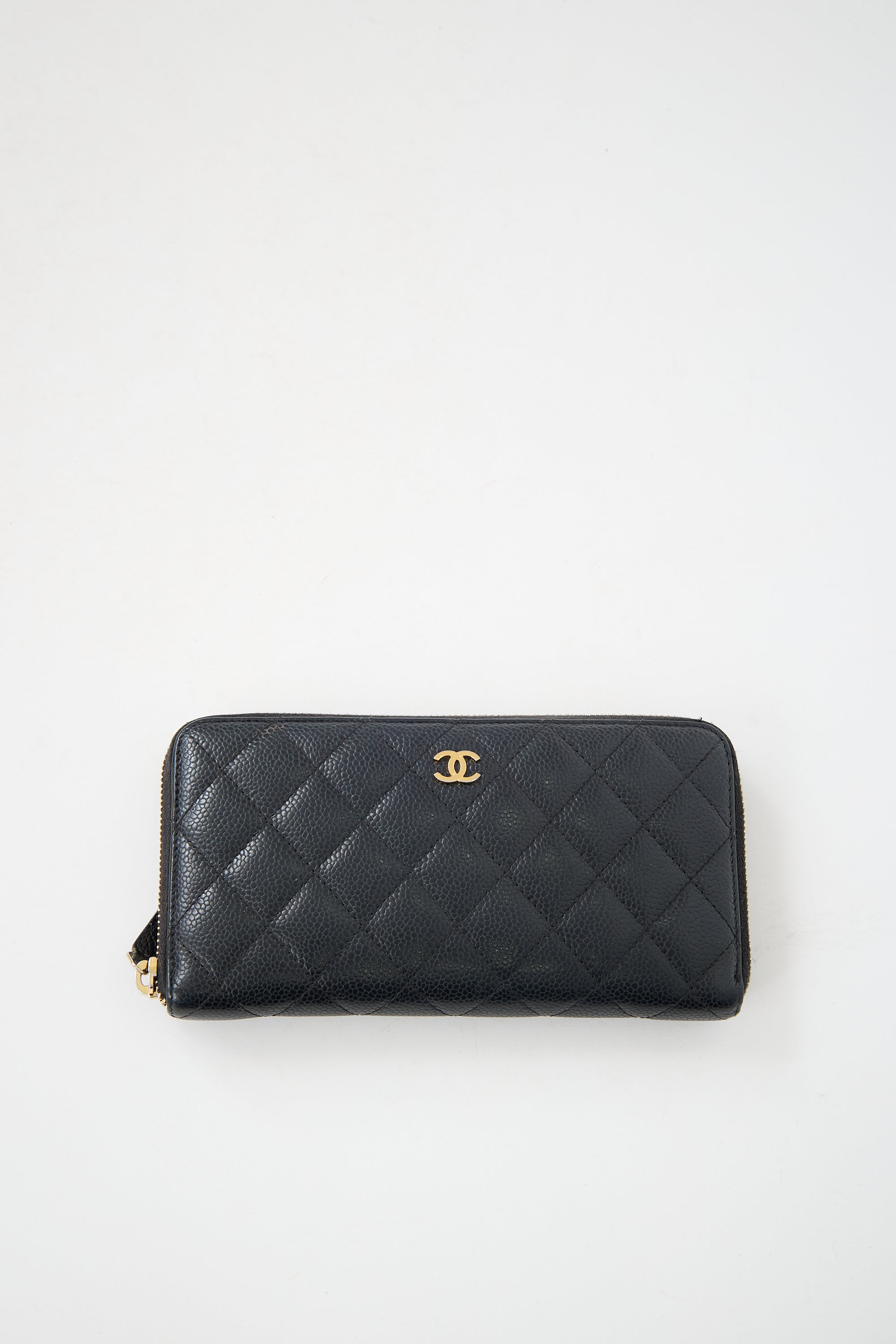 Chanel Leather CC Long Wallet