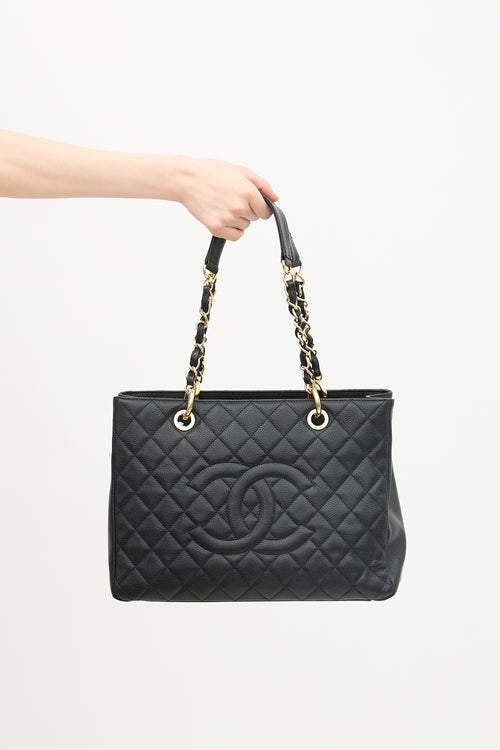 Chanel Caviar Leather Grand Shopping Tote Bag