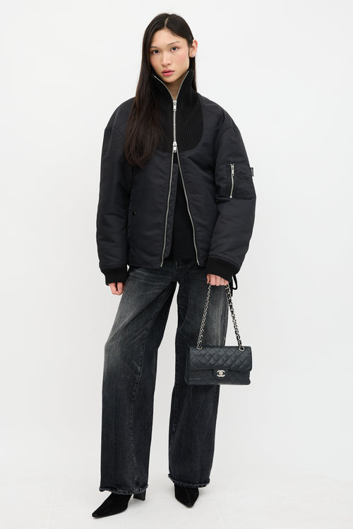 Chanel Caviar Leather Small Double Flap Bag
