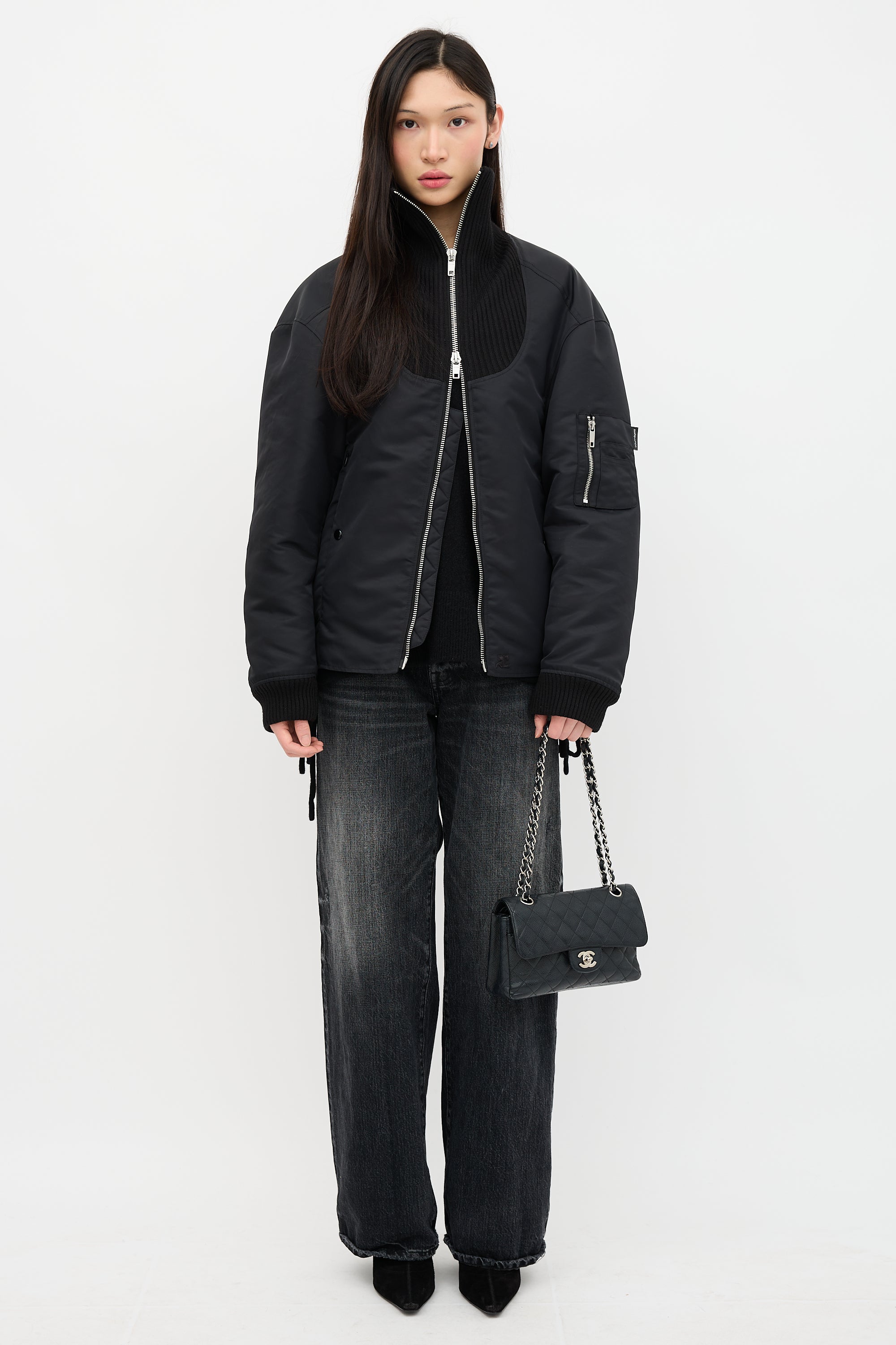 Chanel Caviar Leather Small Double Flap Bag