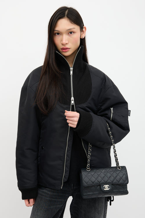 Chanel Caviar Leather Small Double Flap Bag