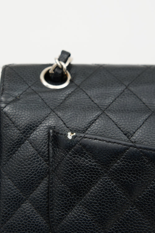 Chanel Caviar Leather Small Double Flap Bag