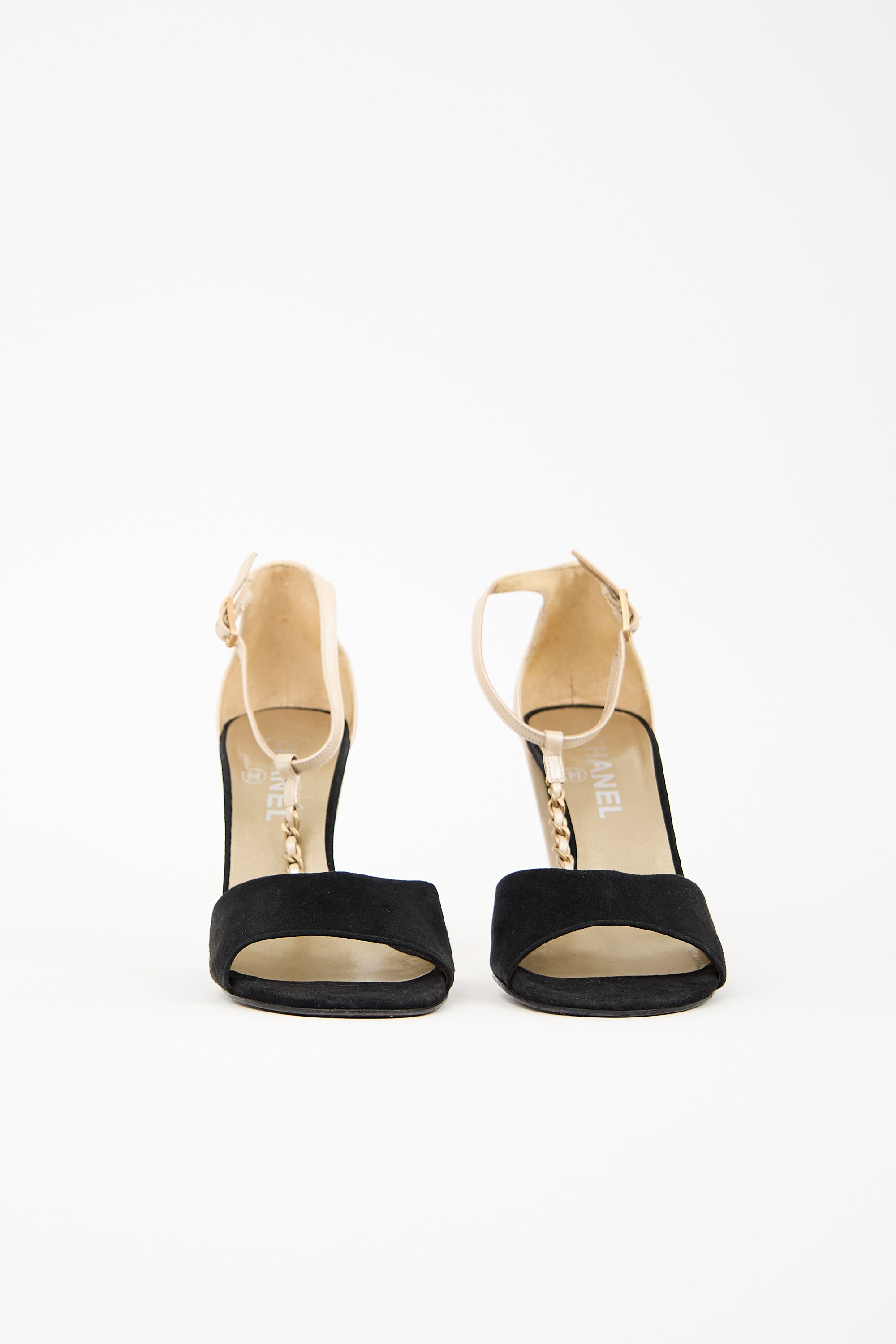 Chanel Leather Chain Link Sandal