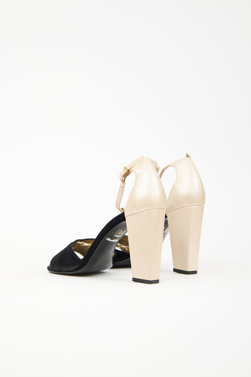 Chanel Leather Chain Link Sandal