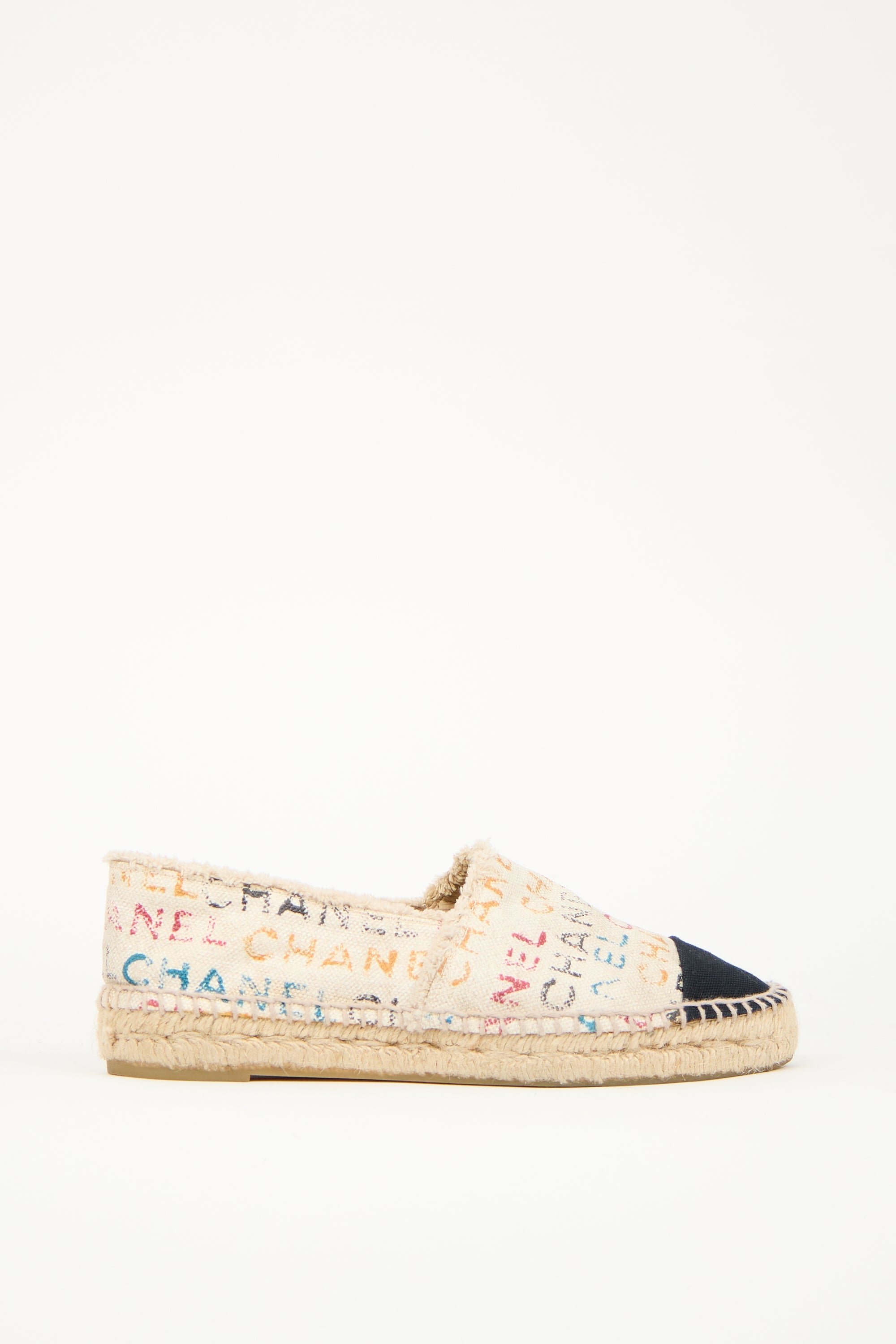 Chanel Multicolour Canvas CC Espadrille