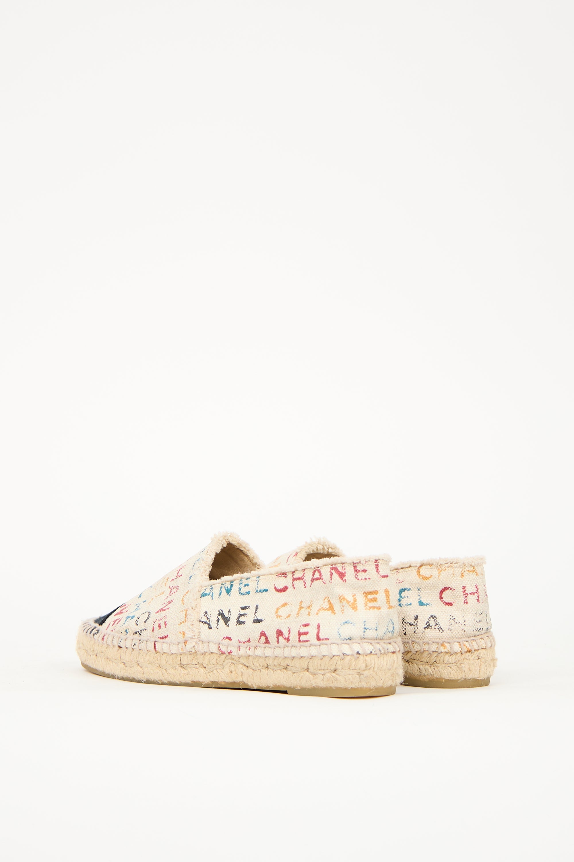 Chanel Multicolour Canvas CC Espadrille