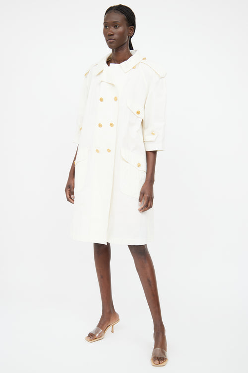 Chanel 1980s A-Line Trench Coat