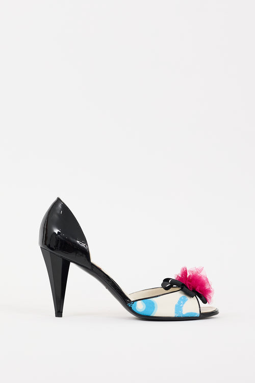 Chanel Cruise 2007 Black & Multicolour Patent Embellished Heel