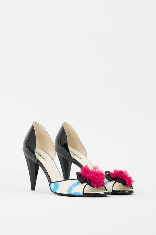 Chanel Cruise 2007 Black & Multicolour Patent Embellished Heel