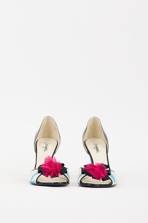 Chanel Cruise 2007 Black & Multicolour Patent Embellished Heel