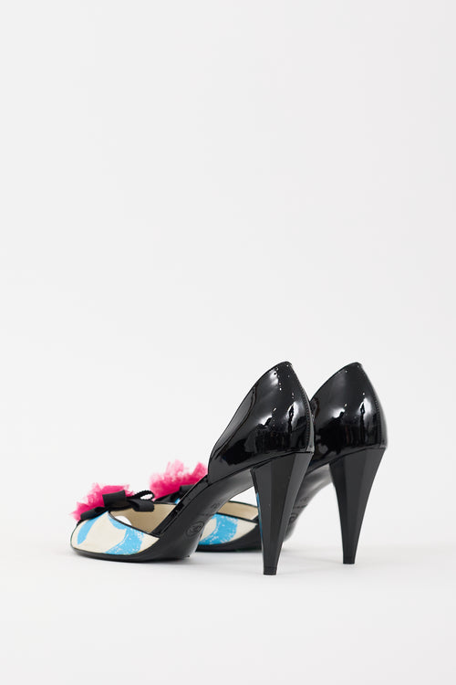 Chanel Cruise 2007 Black & Multicolour Patent Embellished Heel