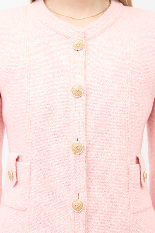 Chanel Cruise 2016 Tweed CC Button Jacket