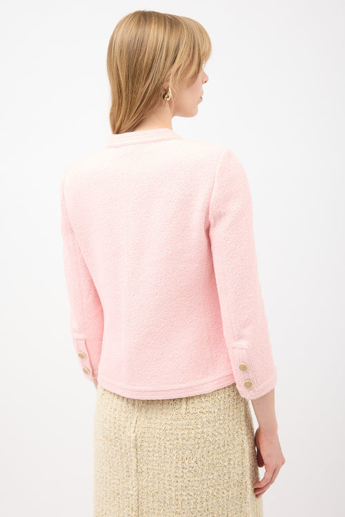 Chanel Cruise 2016 Tweed CC Button Jacket
