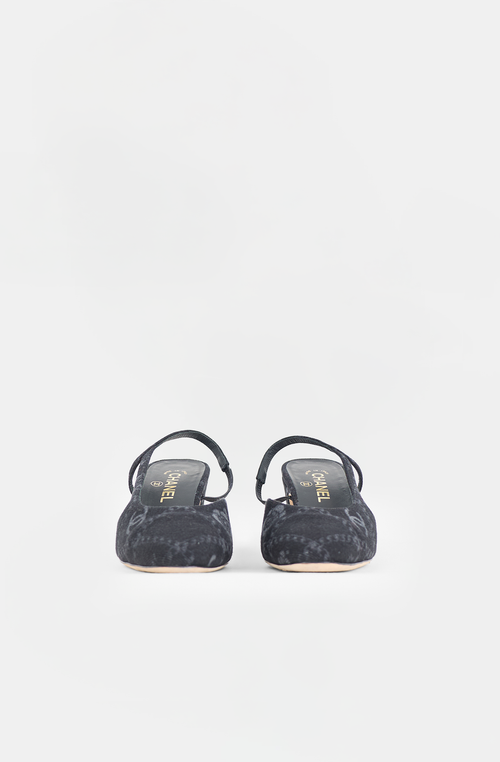 Chanel Denim CC Printed Pump