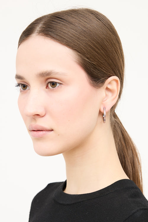 Chanel FW 2017 CC Hoop Earrings