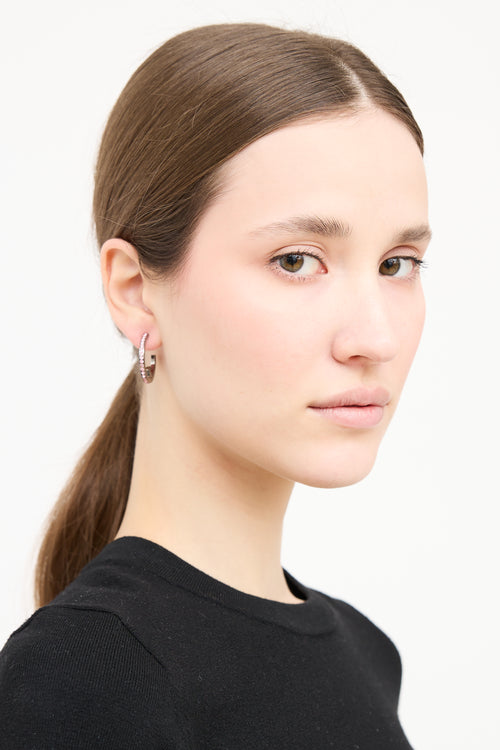 Chanel FW 2017 CC Hoop Earrings