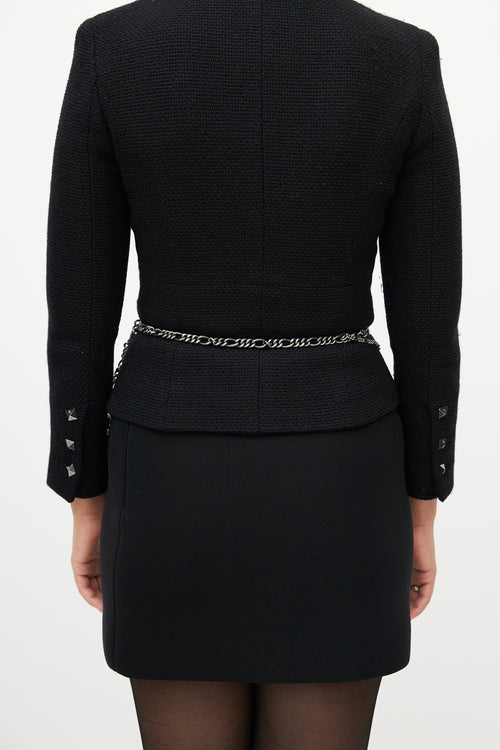 Chanel FW 2004 Gunmetal & Multicolour Chainlink Beaded Belt