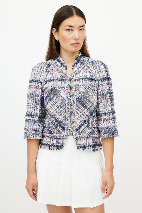 Chanel FW 2007 Cream & Multicolour Tweed Jacket