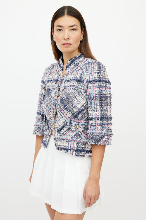 Chanel FW 2007 Cream & Multicolour Tweed Jacket