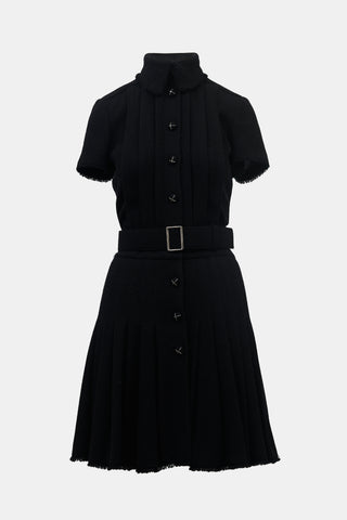 Chanel FW 2007 Pleated Belted Dress