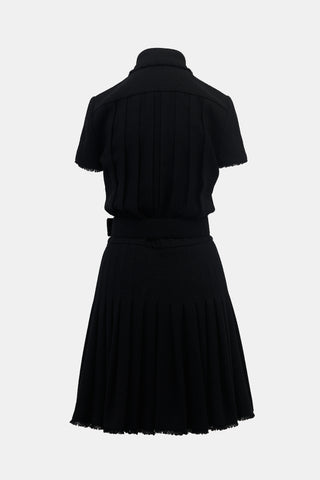 Chanel FW 2007 Pleated Belted Dress