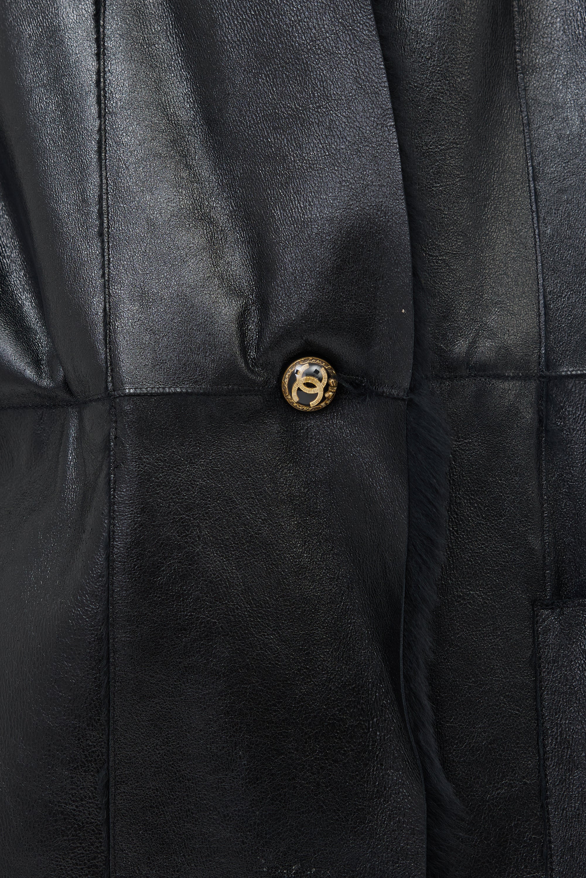 Chanel FW 2005 Leather & Fur Jacket