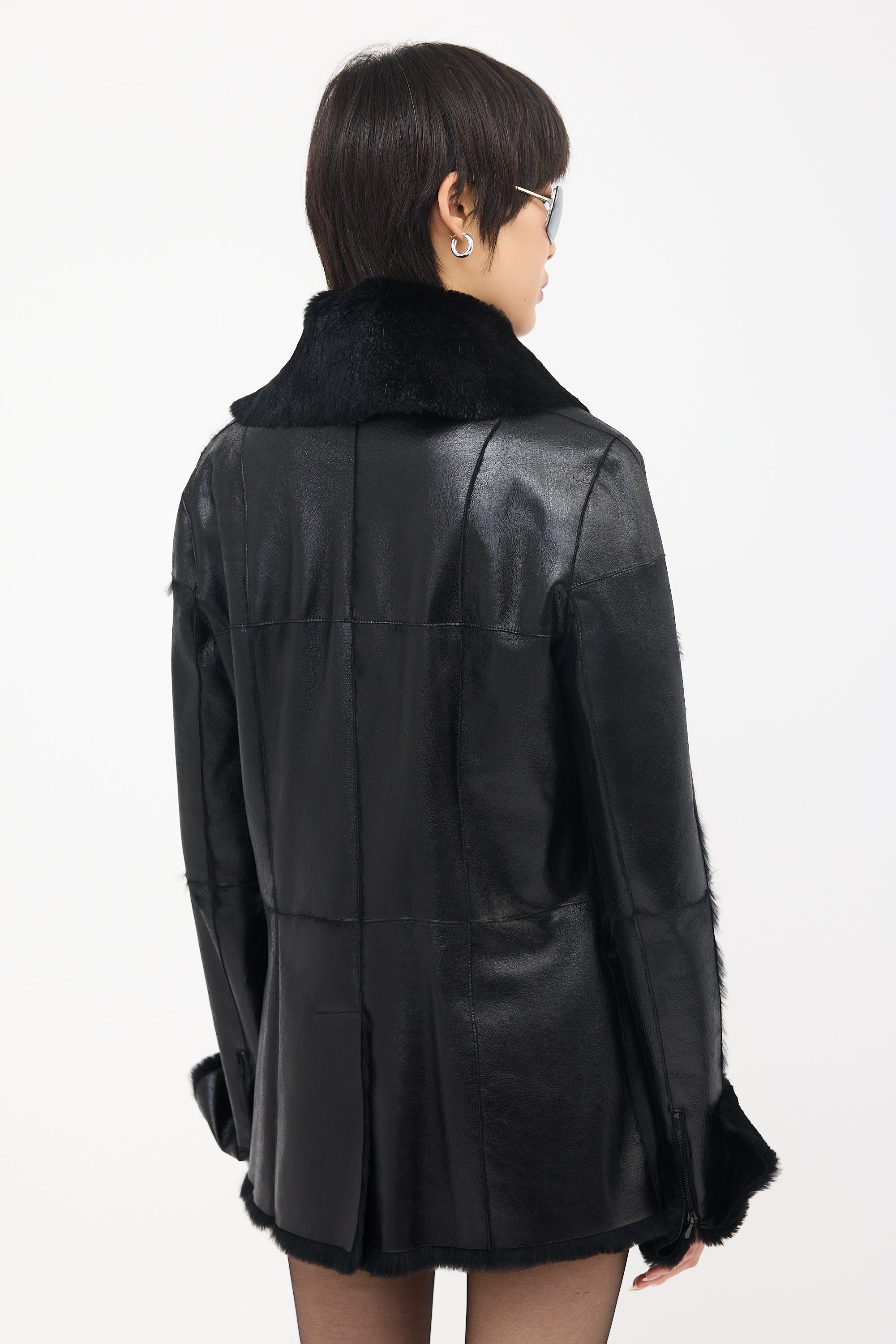 Chanel FW 2005 Leather & Fur Jacket