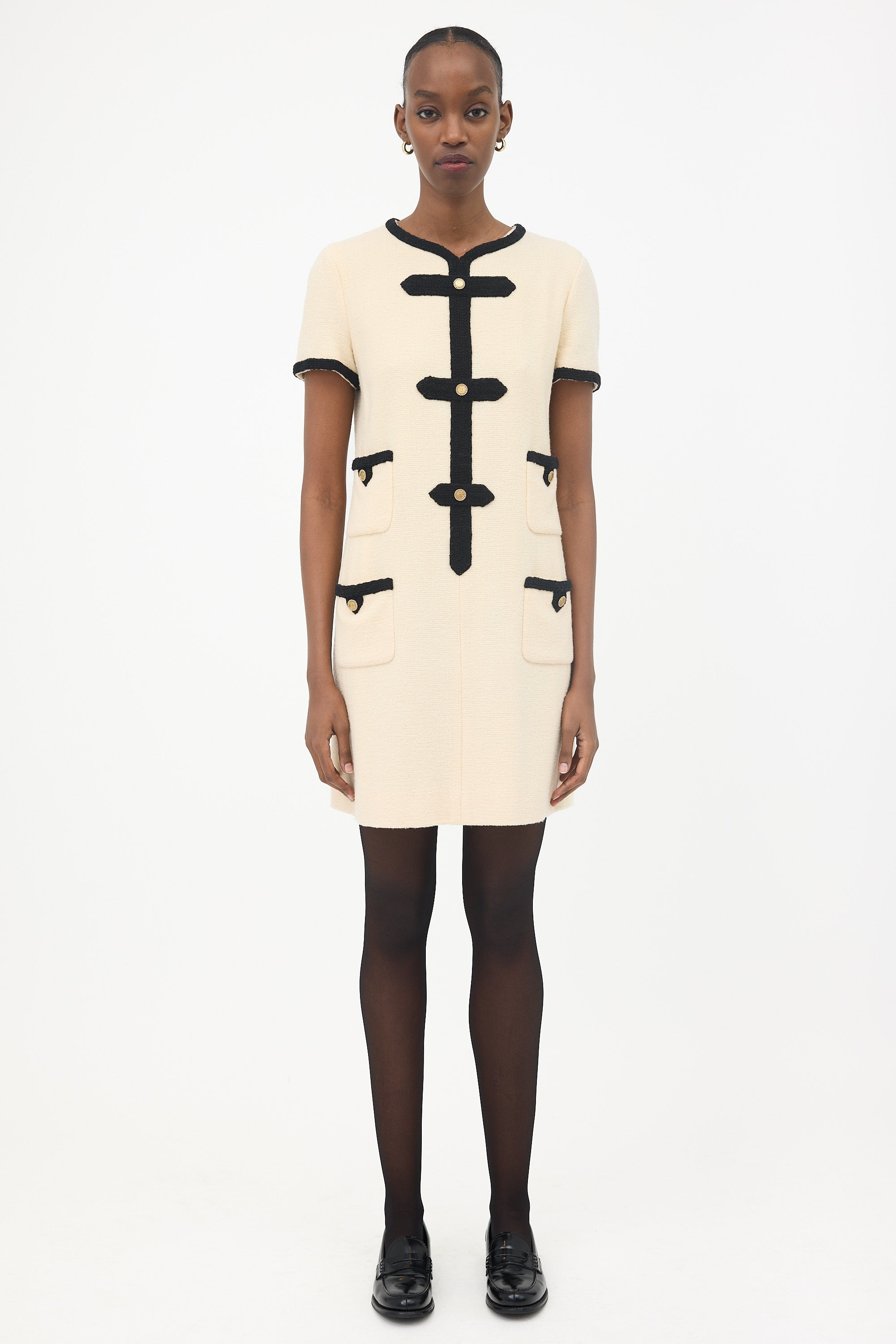 Chanel FW 2005 Wool Midi Dress