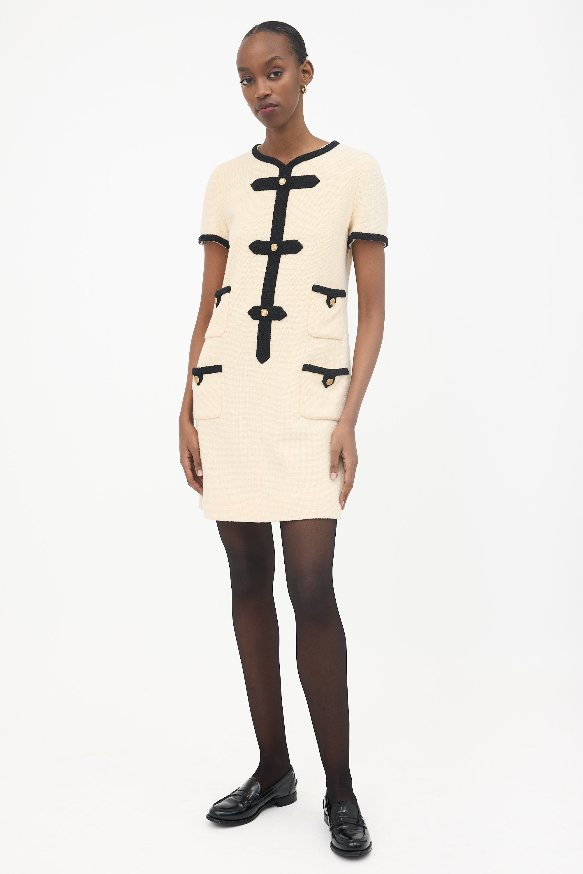 Chanel FW 2005 Wool Midi Dress