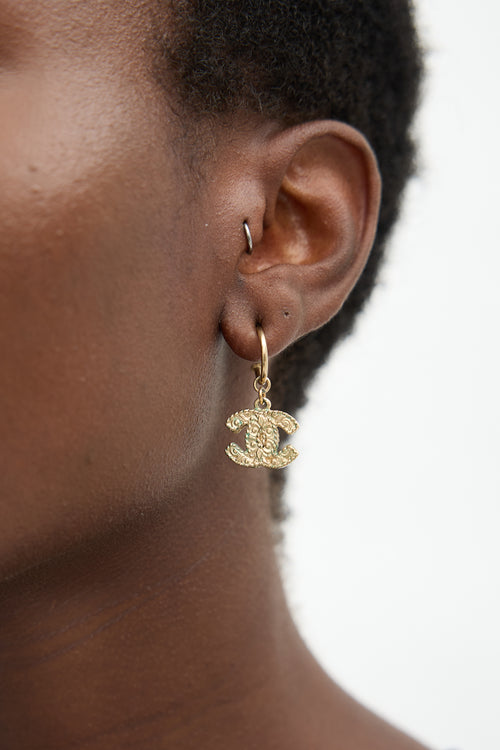 Chanel Fall 2008 Interlocking CC Dangle Earrings