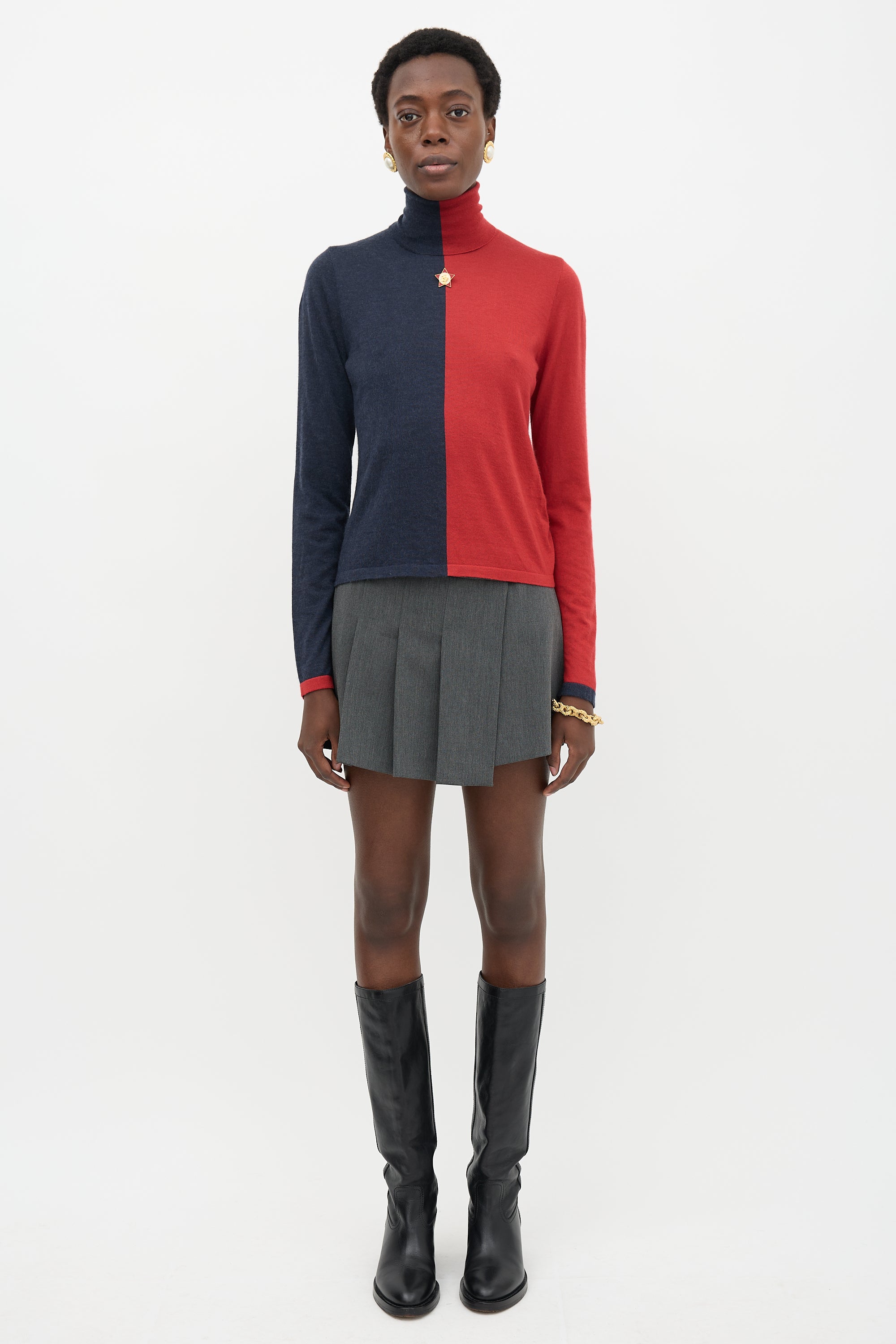 Chanel Fall 2009 Cashmere Colour Block Sweater