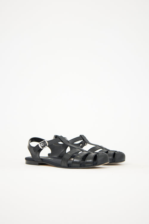 Chanel SS 2012 Jelly & Neoprene CC Sandal