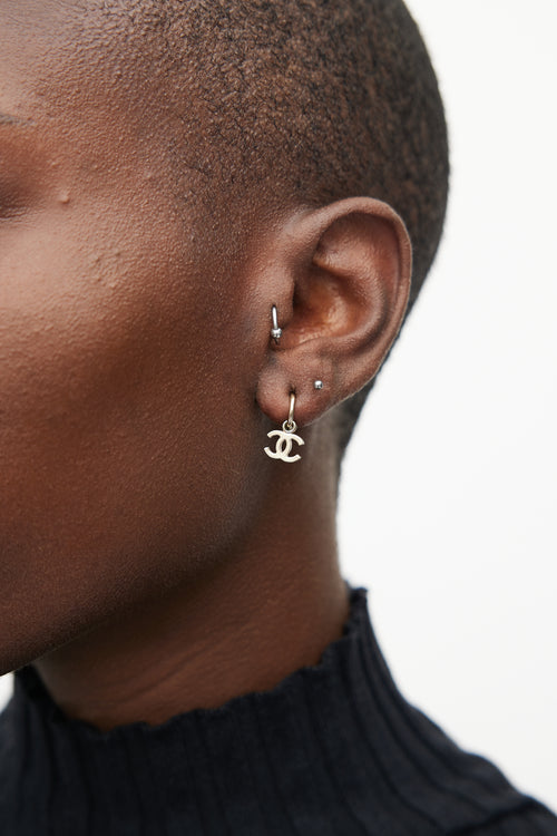 Chanel CC Pendant Earrings