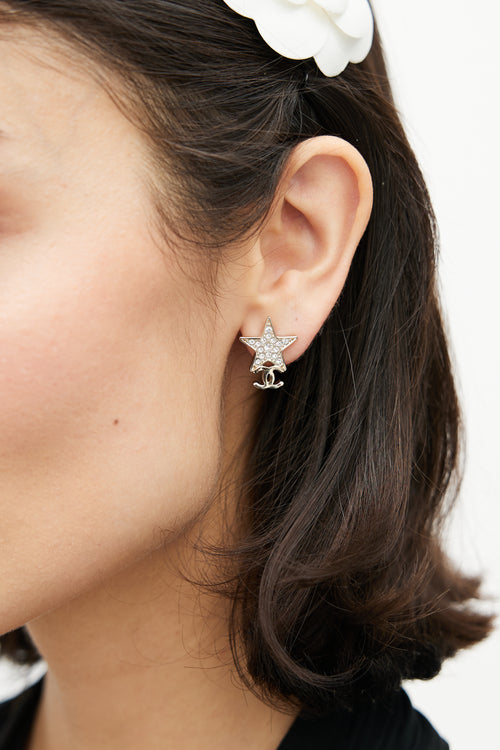 Chanel CC Star Earrings