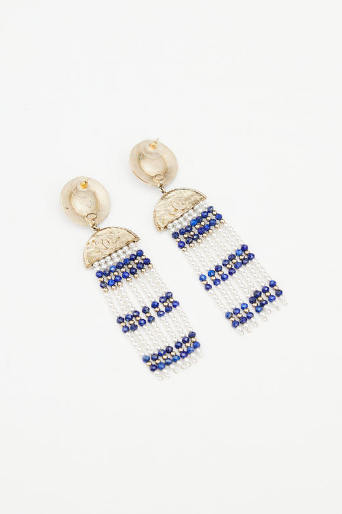 Chanel Beaded Tassel Earrings