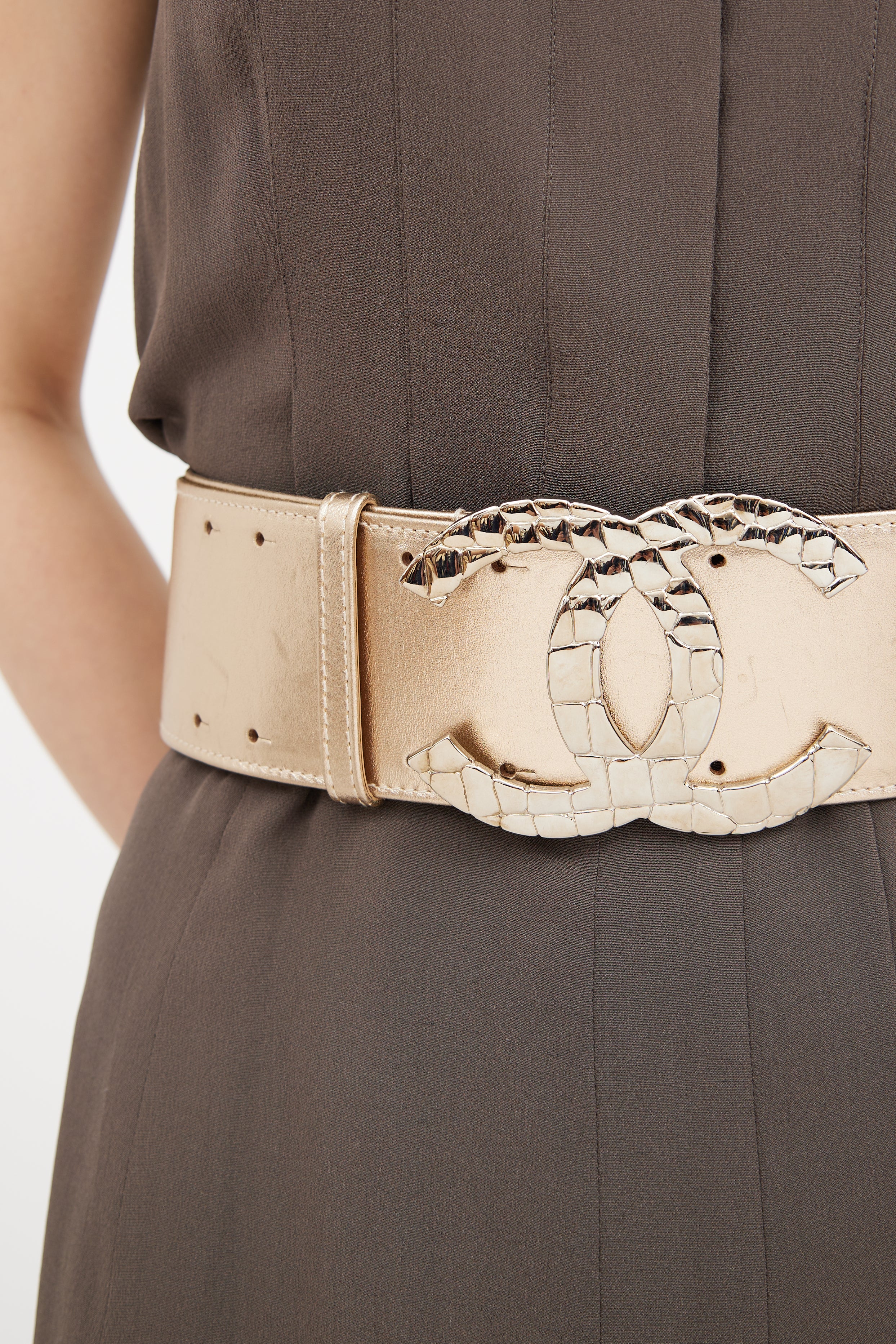 FW 2007 Leather Oversized Logo Belt