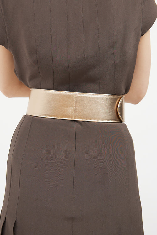 FW 2007 Leather Oversized Logo Belt