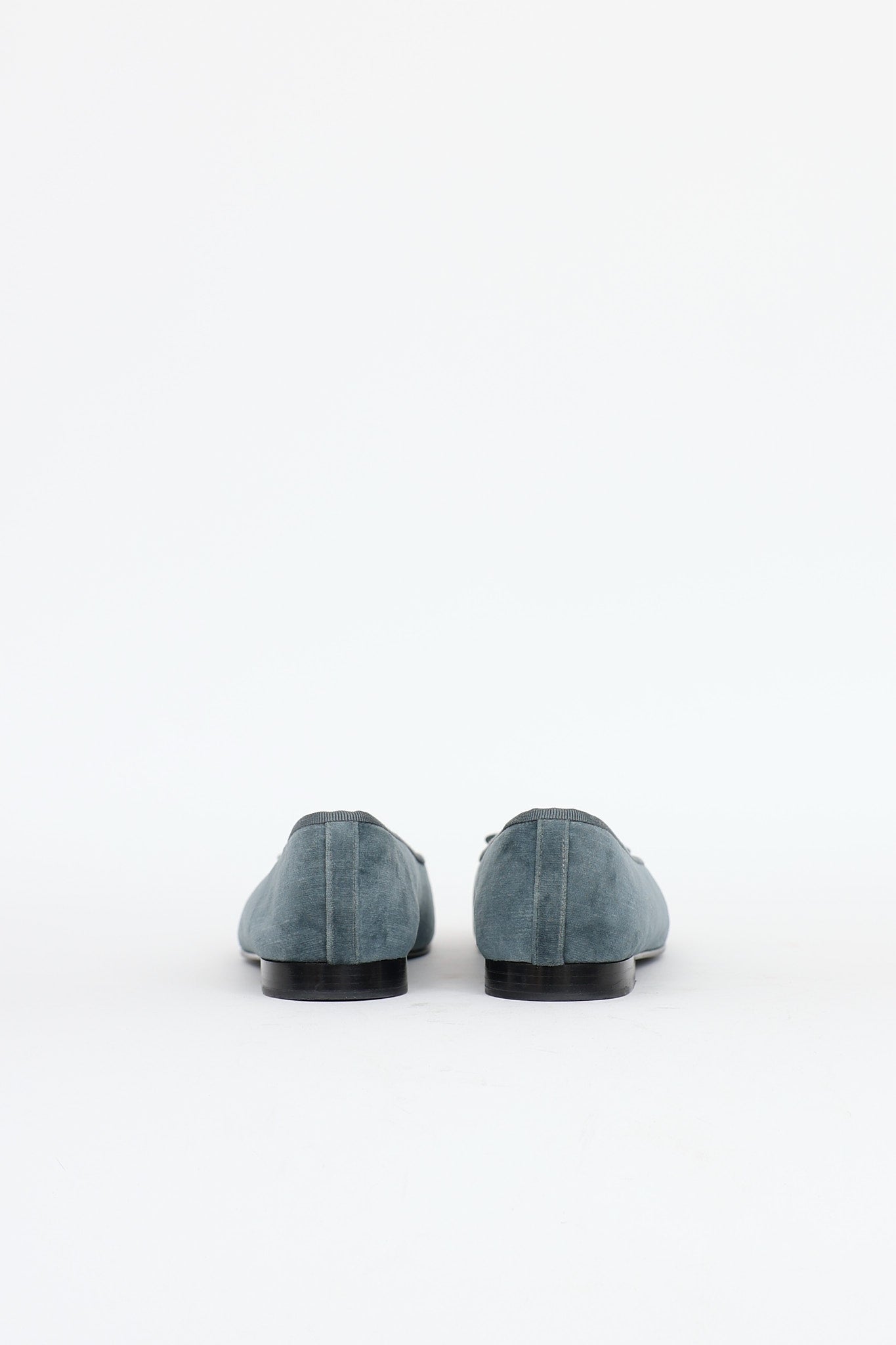Chanel 24A Velvet CC Flat