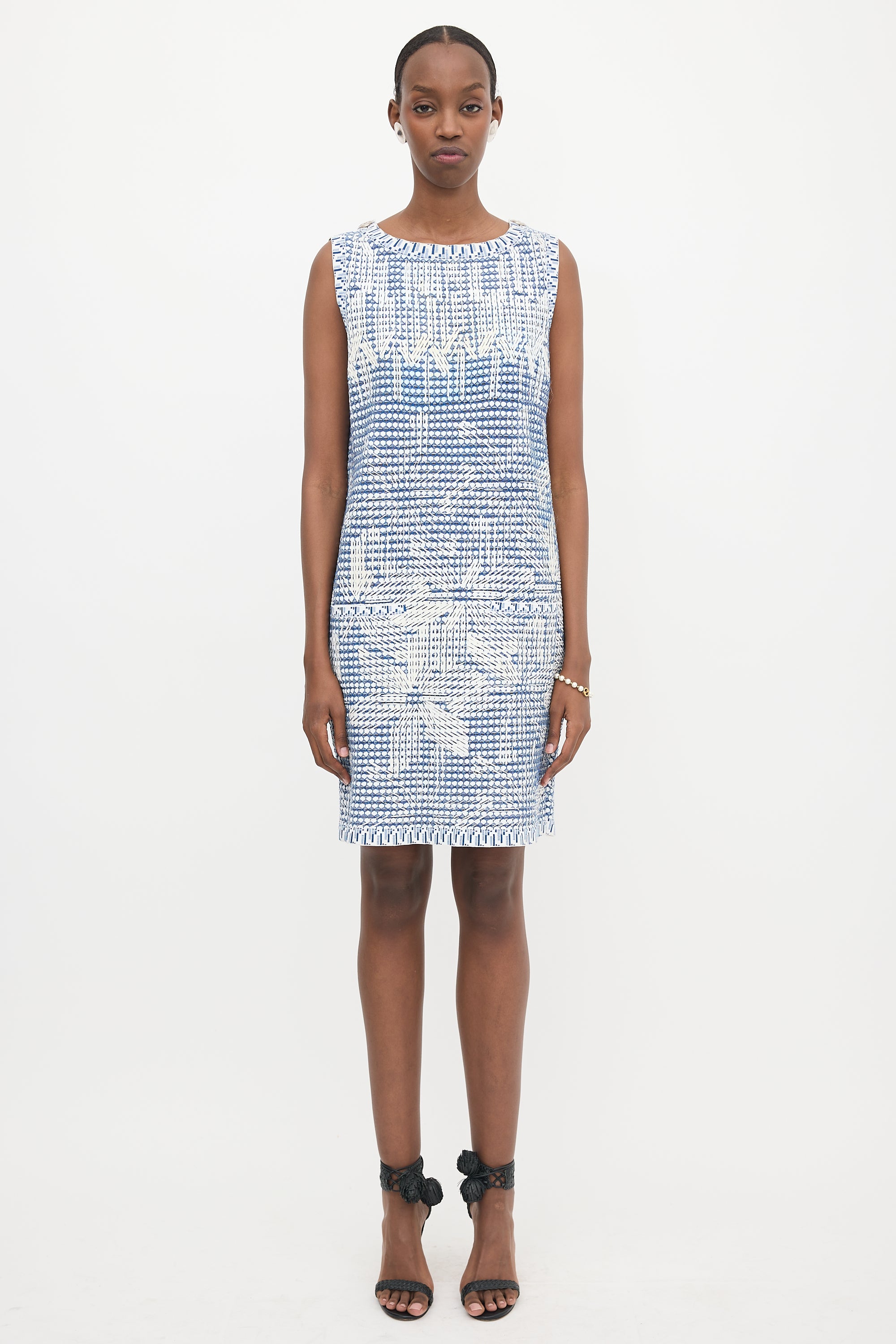 Chanel Jacquard Knit Shift Dress