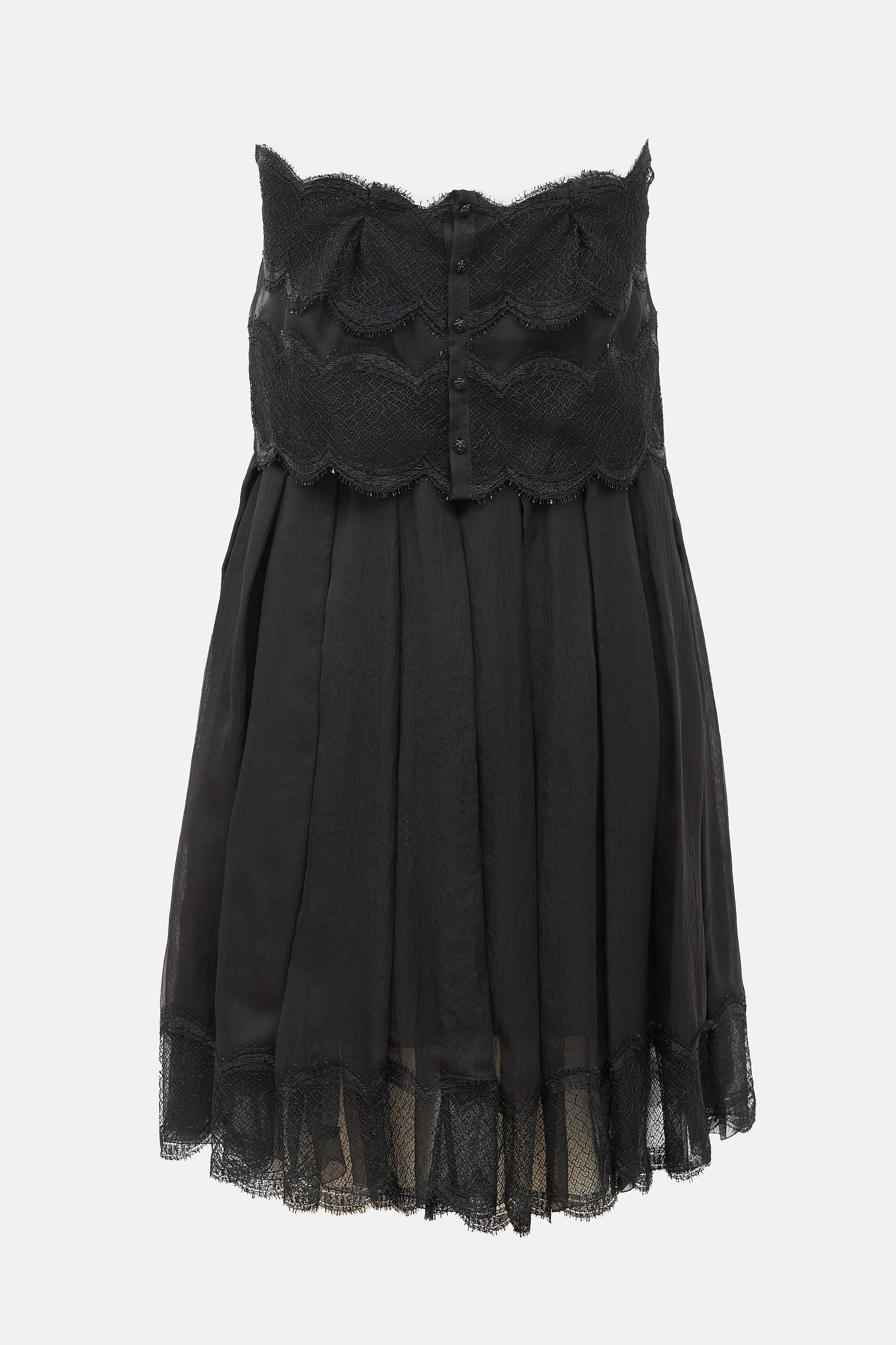 Chanel SS 2006 Silk Strapless Dress