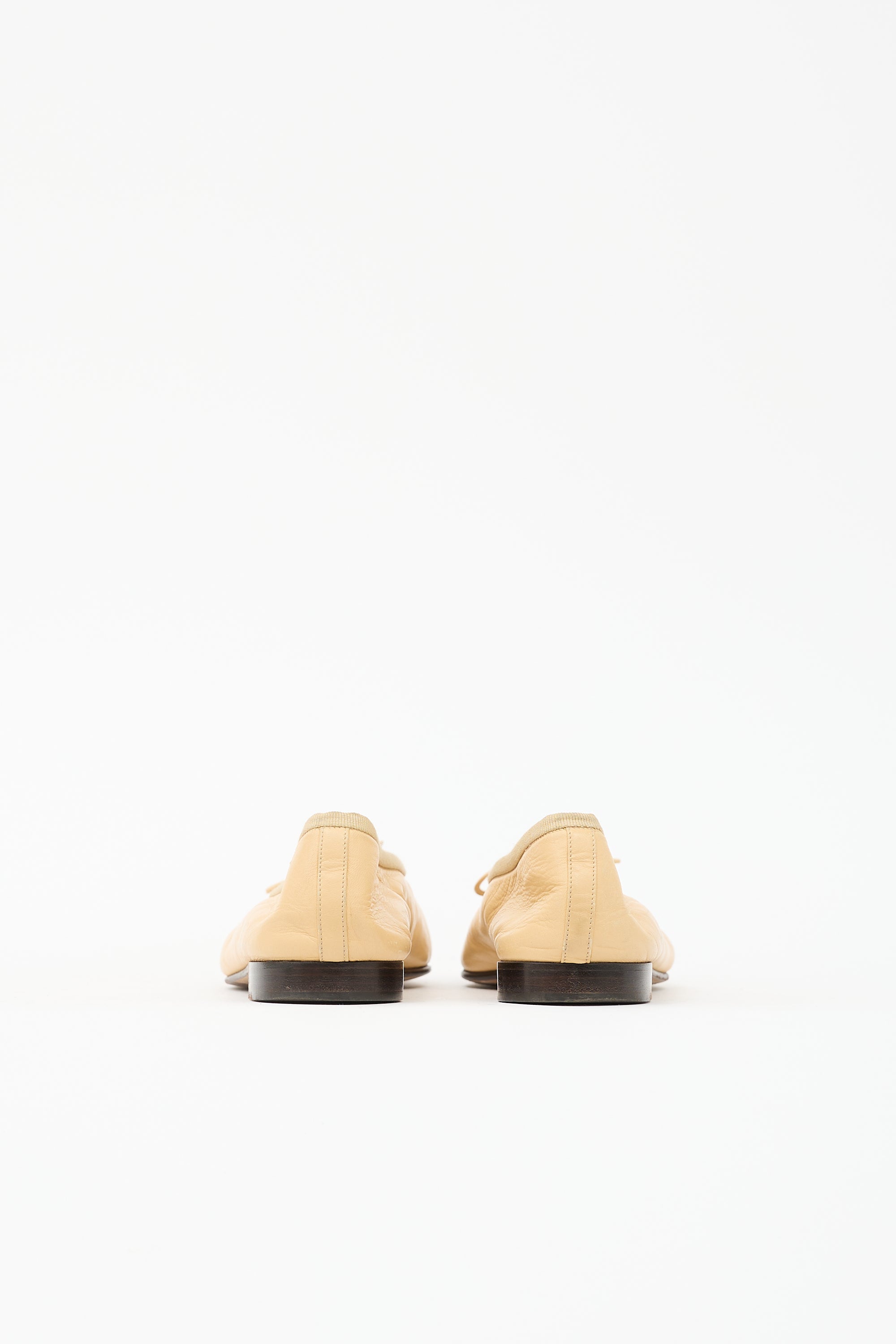 Chanel Leather CC Ballet Flat