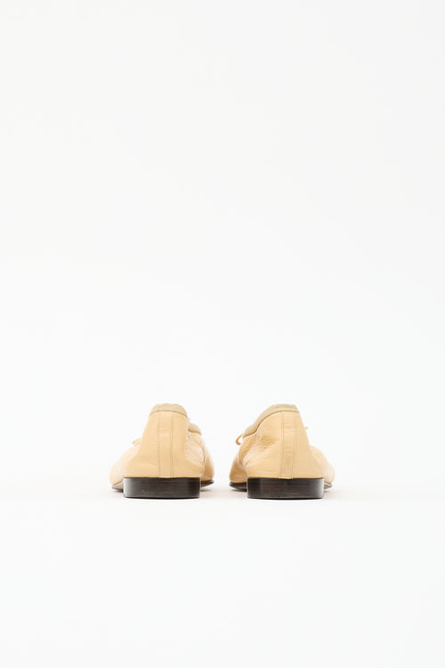 Chanel Leather CC Ballet Flat