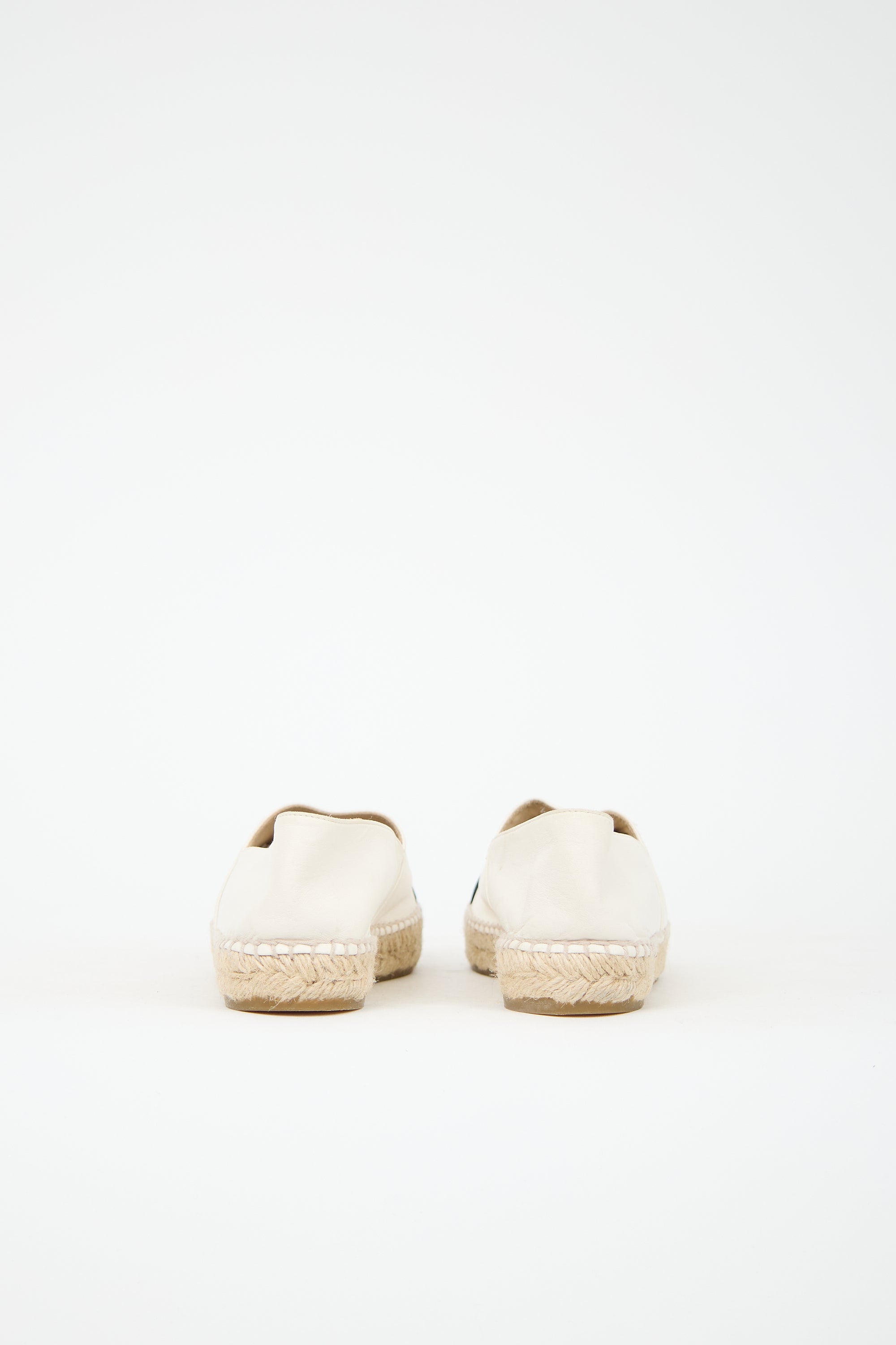 Chanel Leather CC Espadrille Flat