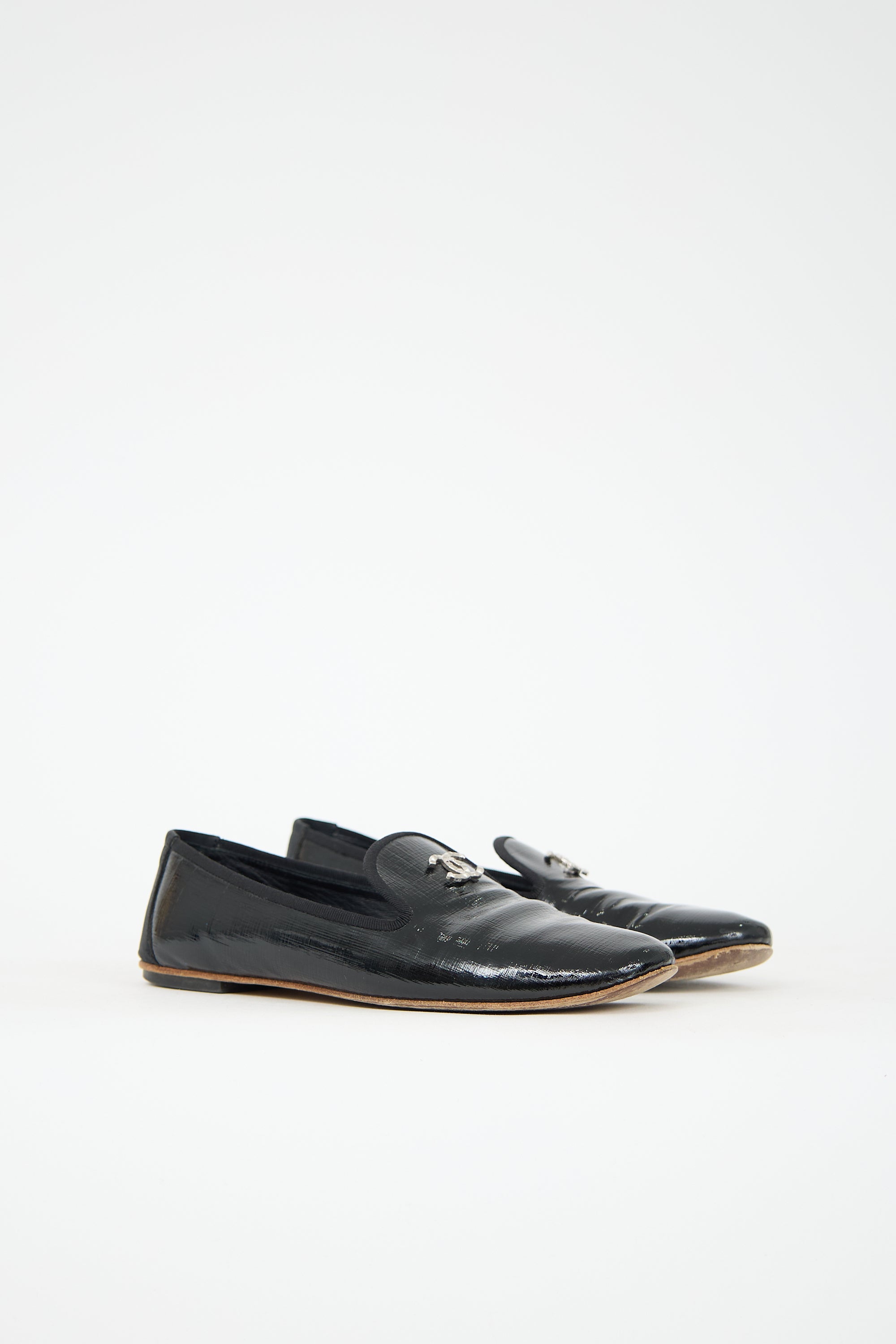 Chanel Patent Leather CC Loafer